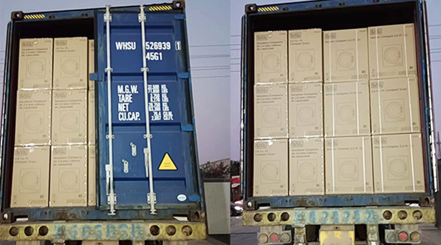 不分晝夜！完成客戶滾筒衣服烘干機發貨是職責所在